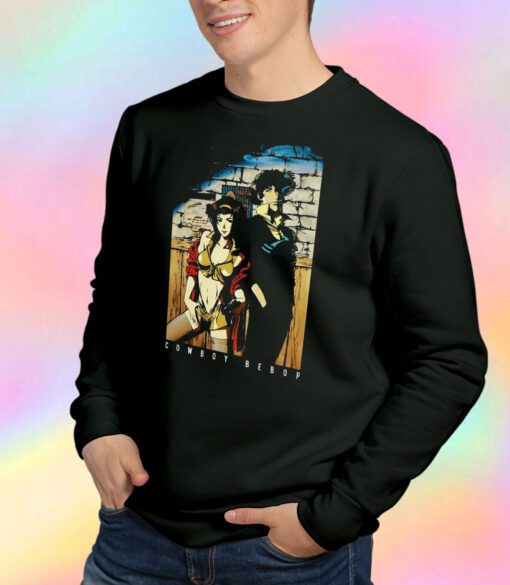 Cowboy Bebop Spike And Faye On Wall Sweatshirt