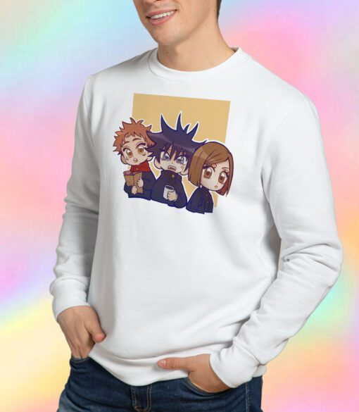 Cute Itadori Yuji Chibi megumi Anime Sweatshirt