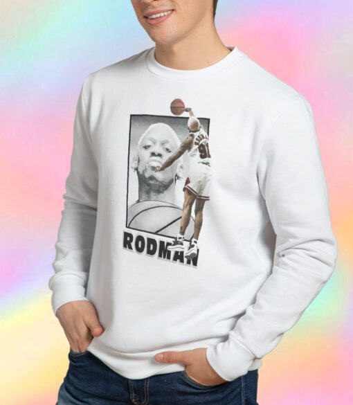 Dennis Rodman NBA Chicago Bulls Converse Sweatshirt