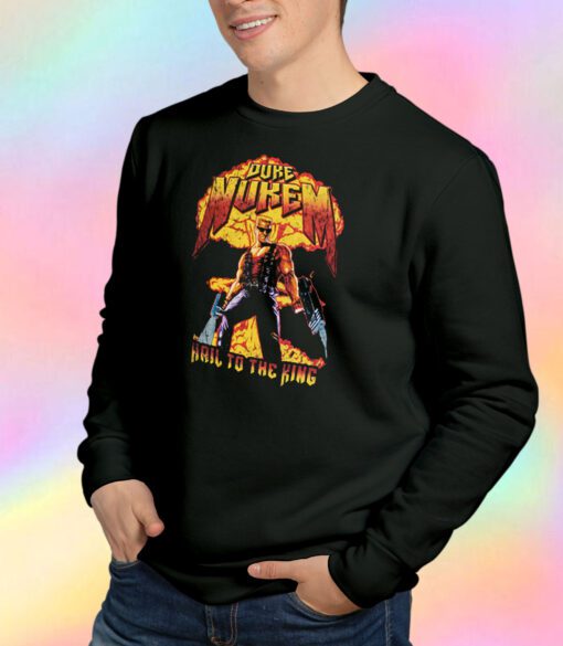 Duke Nukem Game Poster Sweatshirt