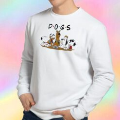 Friends Cartoon Tv Series Party Dogs Sweatshirt