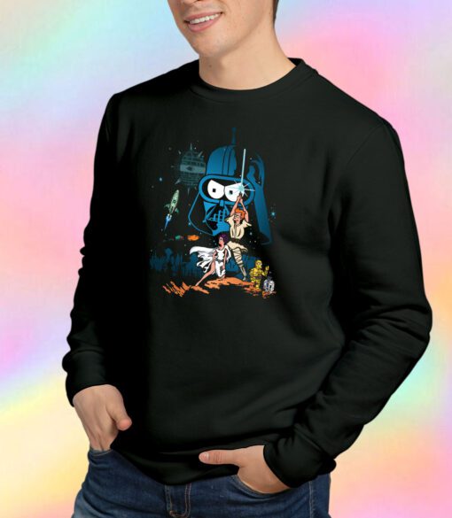 Fry Leela Bender Futurama Star Wars Sweatshirt