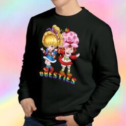 Funny Rainbow Brite Strawberry Shortcake Besties Sweatshirt