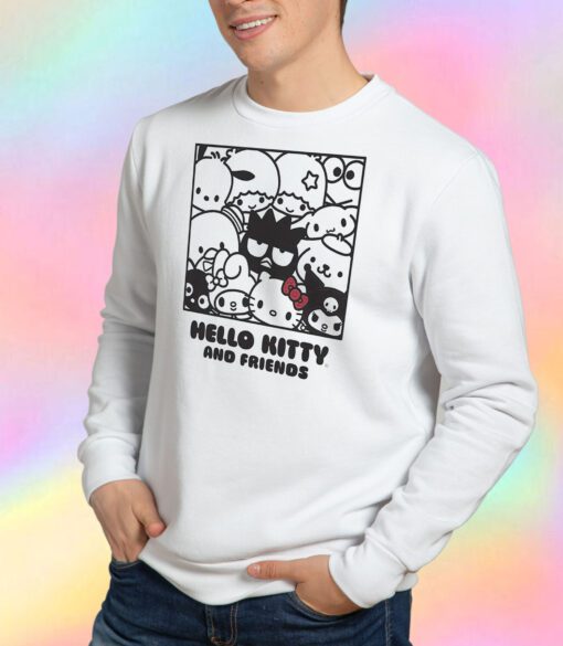 Hello Kitty And Friends Outline Box Sweatshirt