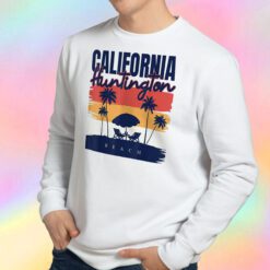 Huntington Beach California Vacation Ocean Palm Sweatshirt