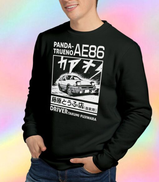 Initial D Panda Trueno Driver Takumi Fujiwara Sweatshirt