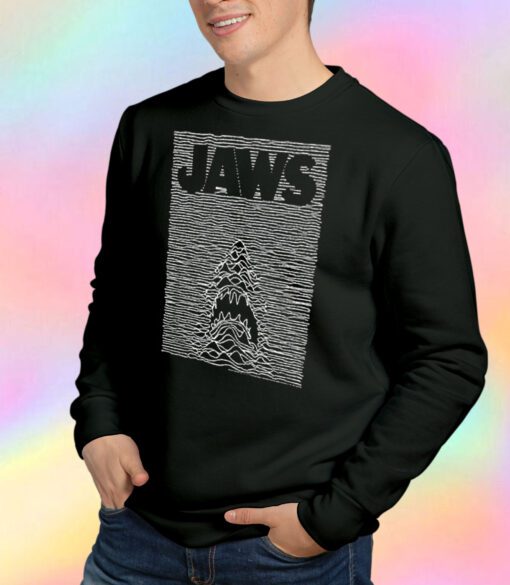 Jaws Shark Joy Division Parody Sweatshirt