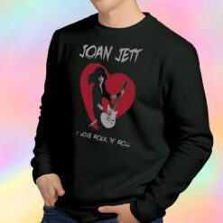 Joan Jett I Love Rock 'N' Roll Heart Sweatshirt