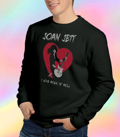 Joan Jett I Love Rock 'N' Roll Heart Sweatshirt