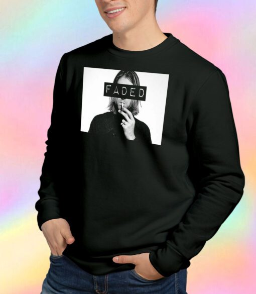 Kurt Cobain Smoke Faded Sweatshirt