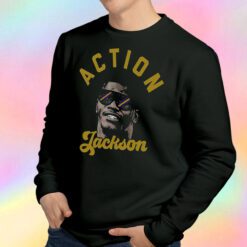 Lamar Jackson Action Jackson Baltimore Ravens Sweatshirt