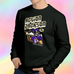 Lamar Jackson’s Action Jackson Funny Sweatshirt