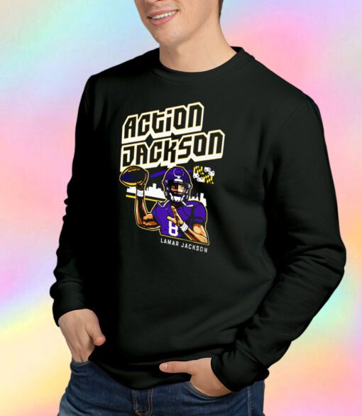 Lamar Jacksons Action Jackson Apparel For T-Shirt - ReviewsTees