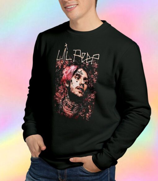 Lil Peep Floral Portrait Sweatshirt