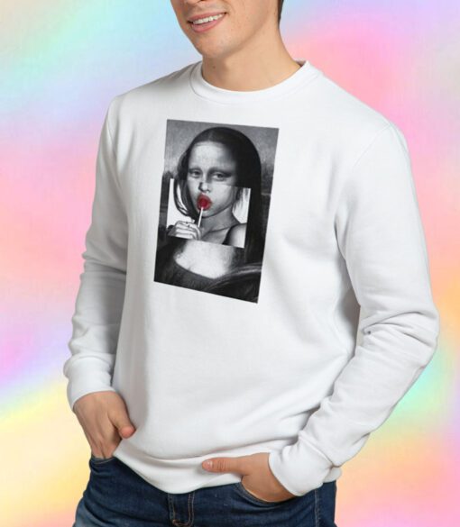 Lollipop Fun Kuso Mona Lisa Graphic Sweatshirt