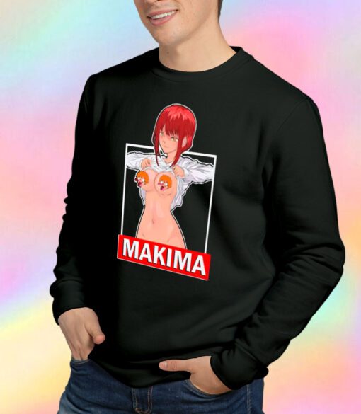 Makima Ecchi Anime Chainsaw Man Sweatshirt