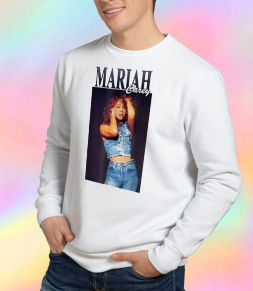 Mariah Carey In Jeans Vintage Sweatshirt