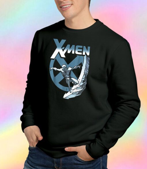 Marvel X Men Iceman Blue X Epic Cold Slide Sweatshirt