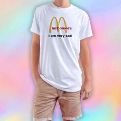 Mcdonald's I Am Very Sad Funny T Shirt