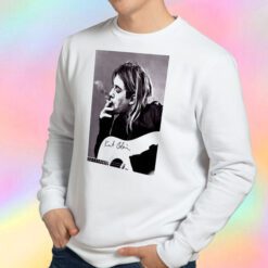 Nirvana Kurt Cobain Smoking Photo Sweatshirt