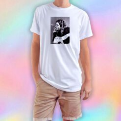 Nirvana Kurt Cobain Smoking Photo T Shirt