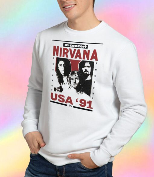 Nirvana USA Tour 91 Vintage Sweatshirt