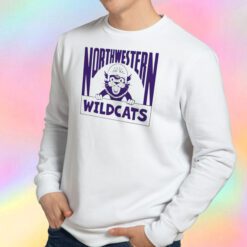 Northwestern Wildcats Vintage Football Mascot Sweatshirt