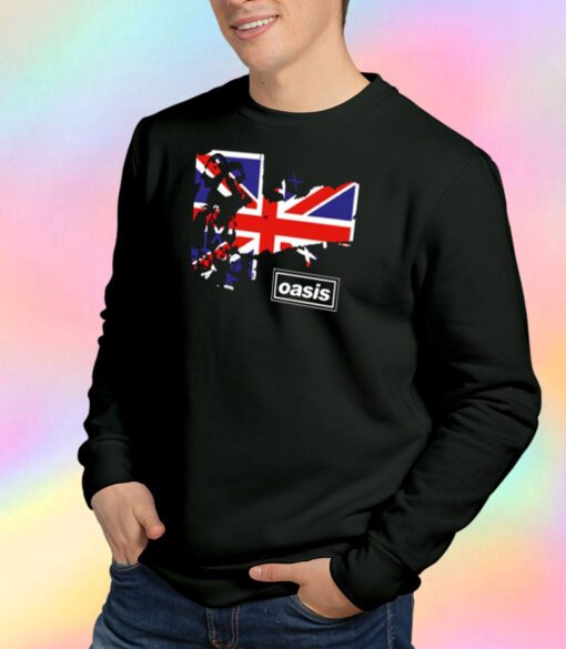 Oasis Band Music Logo Flag Sweatshirt