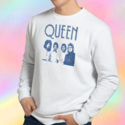 Queen Blue Band Photo & Logo Sweatshirt