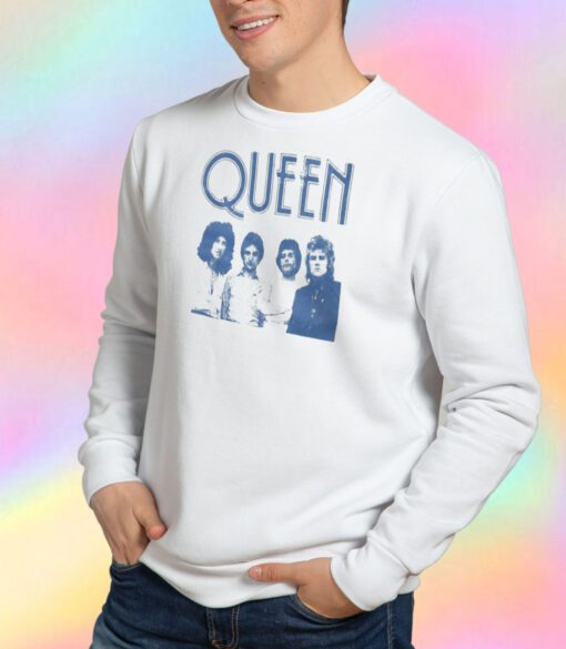 Queen Blue Band Photo & Logo Sweatshirt