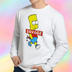 Savage Bart Simpson Funny Sweatshirt