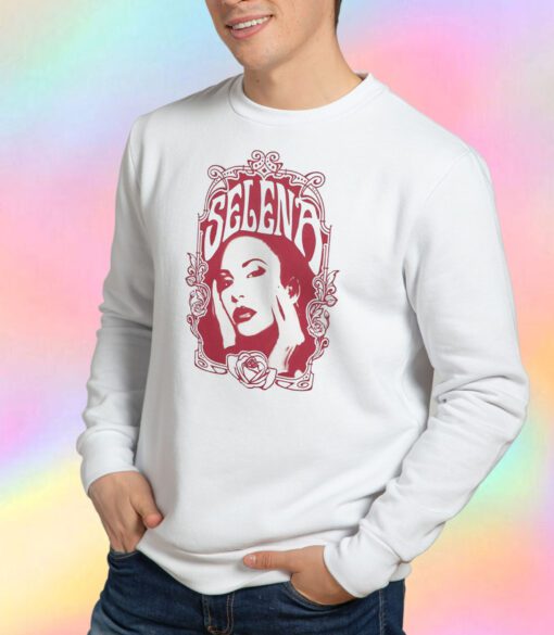 Selena Como La Flor Boyfriend Fit Girls Sweatshirt