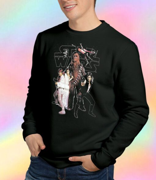 Star Wars Chewbacca Princess Leia Han Solo Movie Sweatshirt