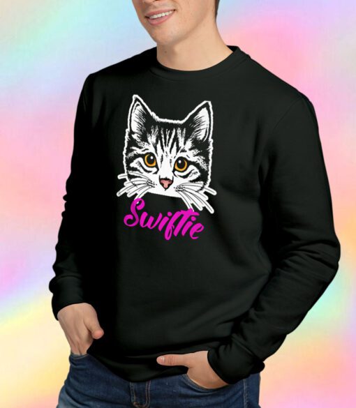 Taylor White Cat Swiftie Sweatshirt