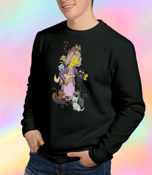 The Simpsons Crazy Cat Lady Sweatshirt