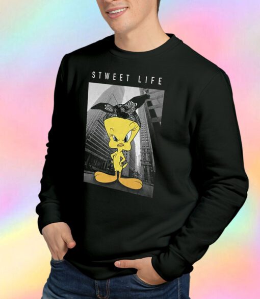 Tweety Sweet Life Looney Tunes Funny Cartoon Sweatshirt