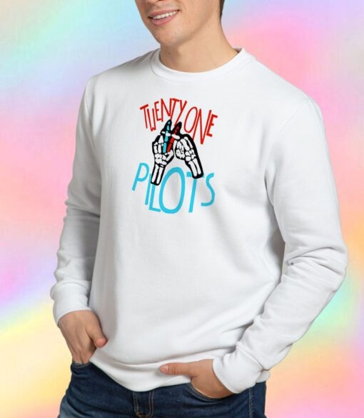 Twenty One Pilots Skeleton Hand Sweatshirt