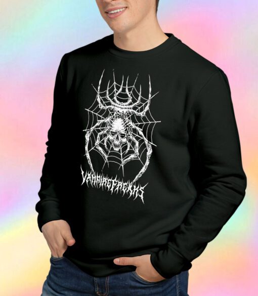 Vampire Freaks Skull Spider Sweatshirt