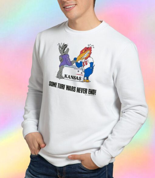 Vintage Kansas Some Turf Wars Never End Funny Sweatshirt