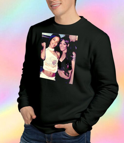 Vintage Lisa Left Eye Lopes X Aaliyah Hip Hop Rap Sweatshirt