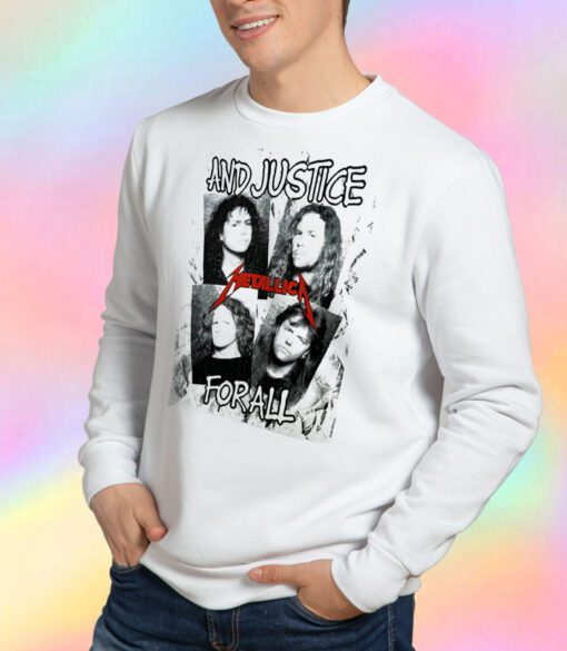 Vintage Metallica Band And Justice For All Sweatshirt