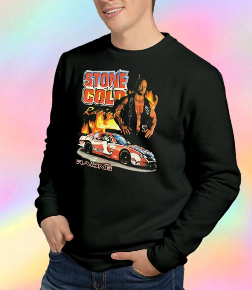 Vintage WWF Stone Cold Nascar Racing Sweatshirt